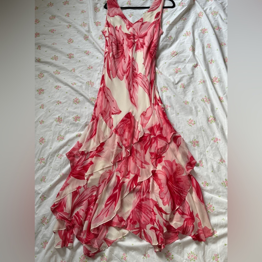 Vintage Floral Y2K Dress Gown - Picture 5 of 15